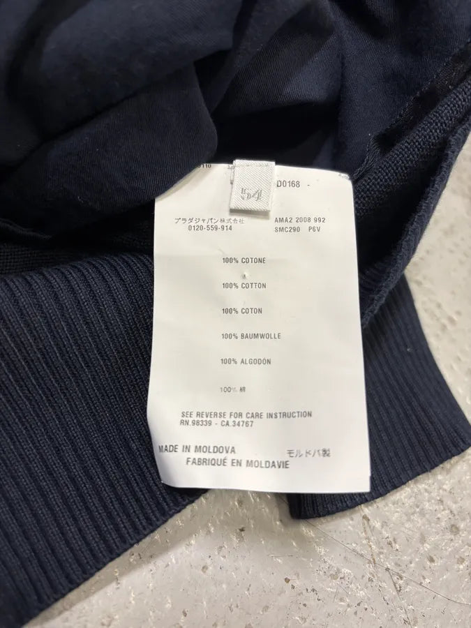 AW2008 Prada Navy Zip-up Sweater WroYPOv 8
