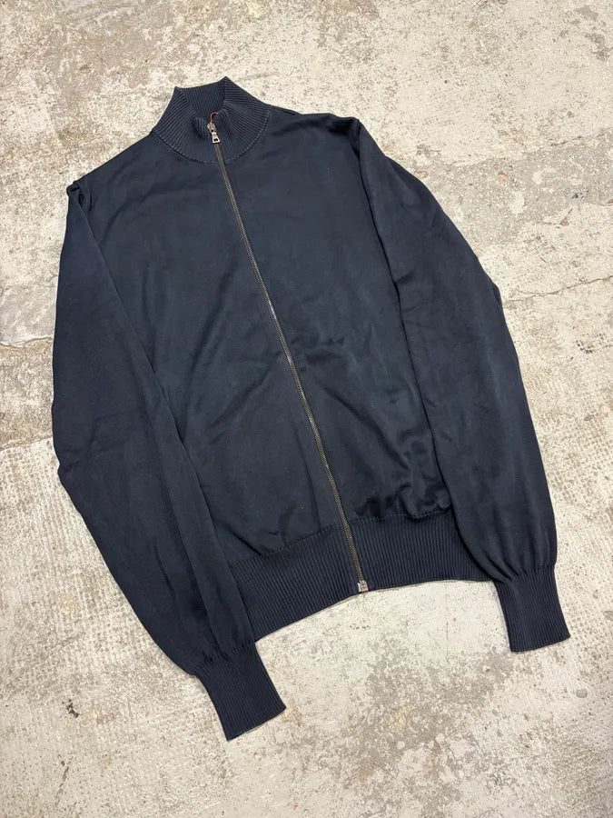 AW2008 Prada Navy Zip-up Sweater WroYPOv 3
