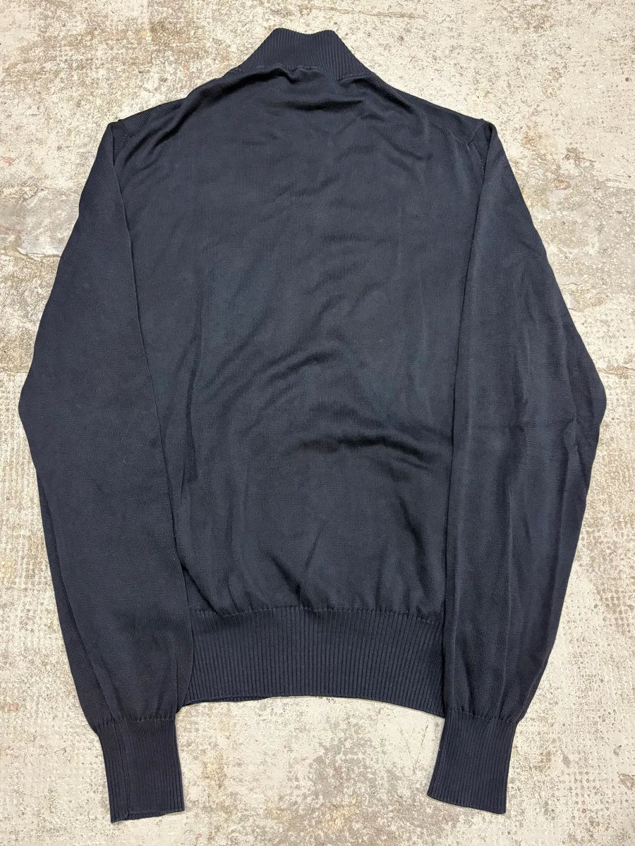 AW2008 Prada Navy Zip-up Sweater WroYPOv 5