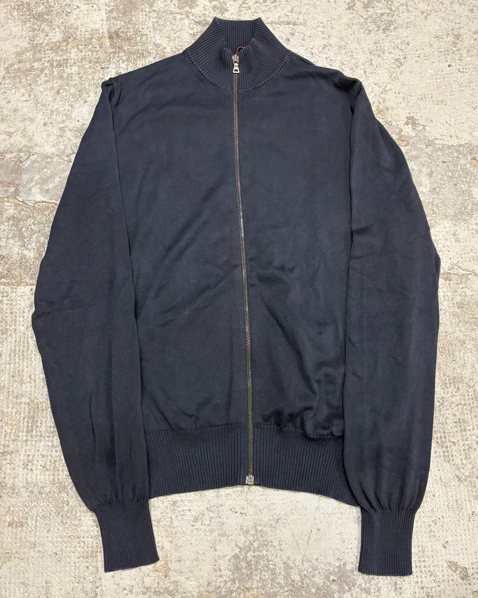 AW2008 Prada Navy Zip-up Sweater WroYPOv 0