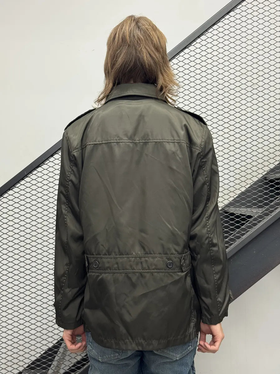 AW2008 Prada Olive Green Military Nylon Jacket ROYgMHE 2