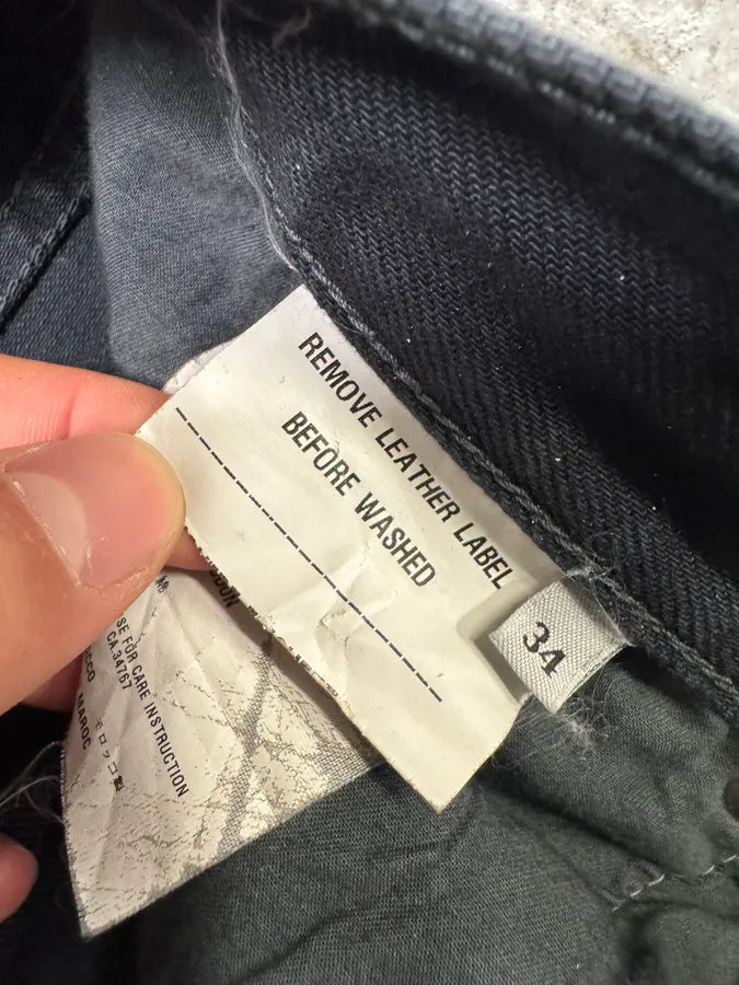 AW2008 Prada Raw Brut Grey Denim Jeans (L) xmSgPpD 5