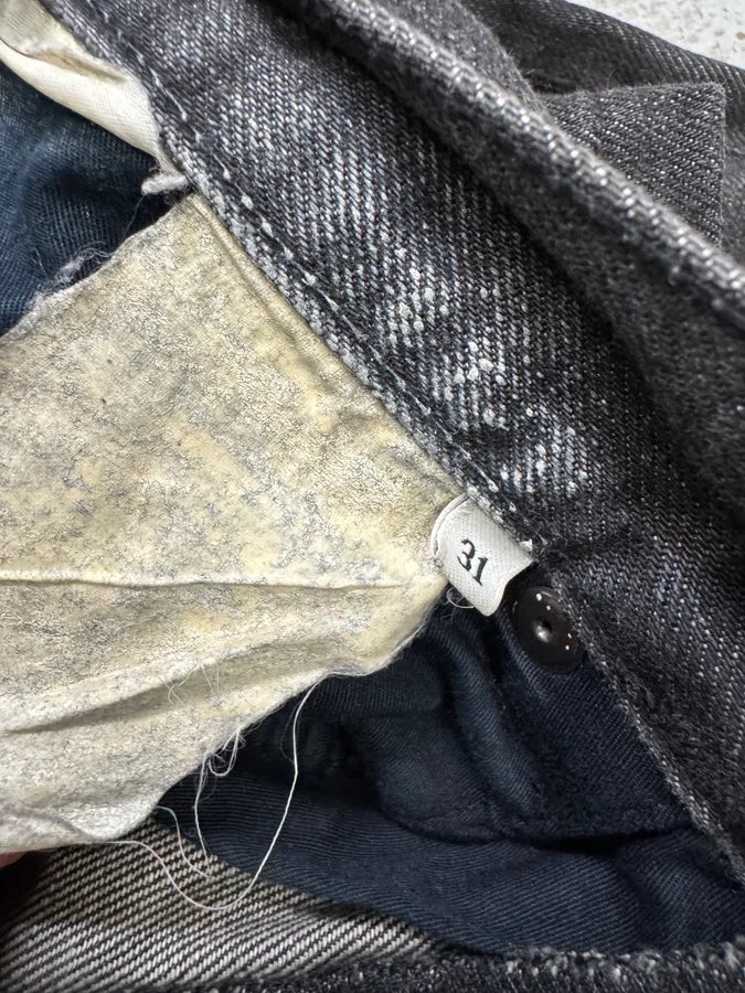 AW2008 Prada Raw Grey Straight Denim Jeans TqyUZYV 9