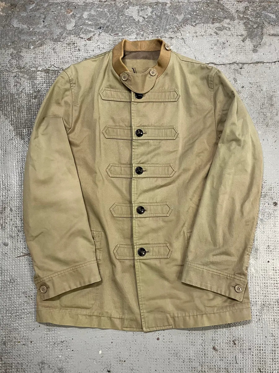 AW2008 Yves Saint Laurent Beige Officer Napoleon Jacket LJUYNnJ 0