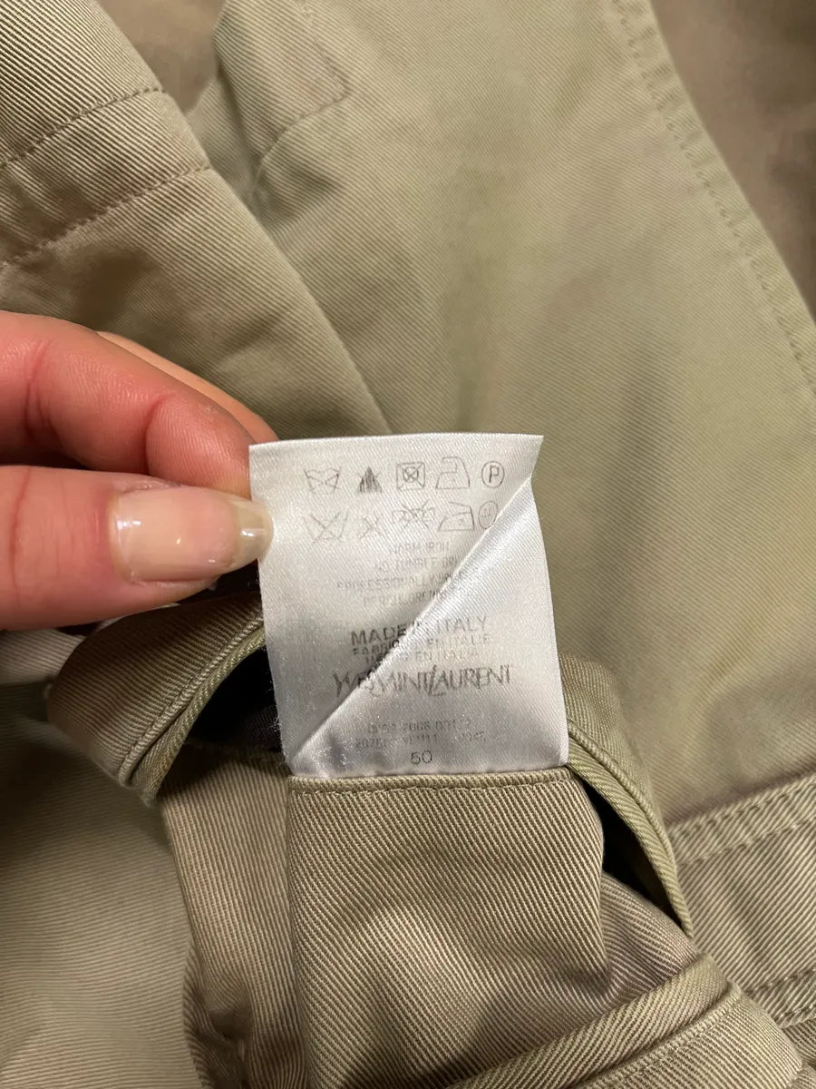 AW2008 Yves Saint Laurent Beige Officer Napoleon Jacket LJUYNnJ 10