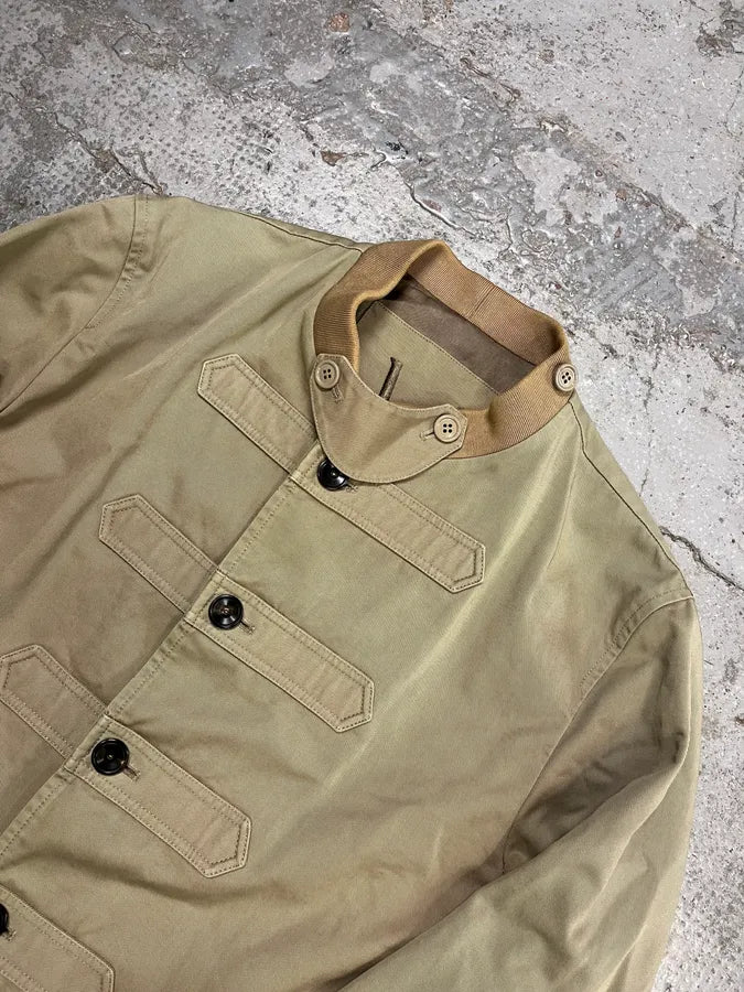 AW2008 Yves Saint Laurent Beige Officer Napoleon Jacket LJUYNnJ 5