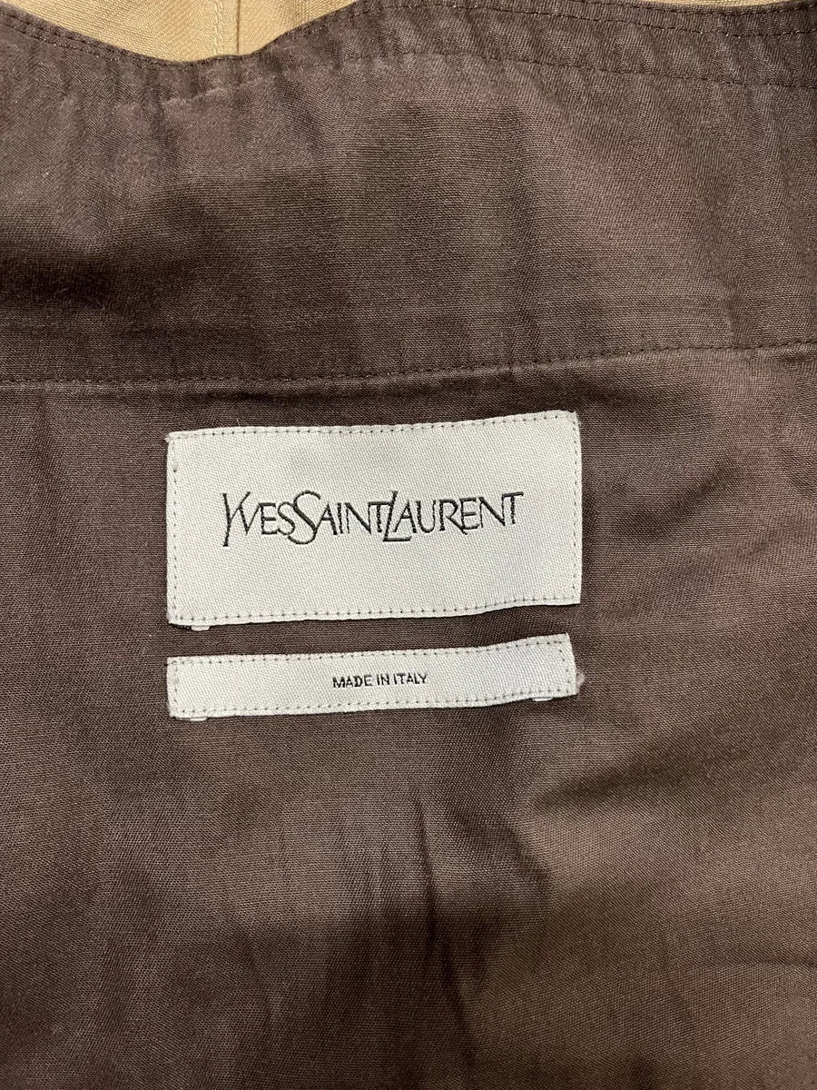 AW2008 Yves Saint Laurent Beige Officer Napoleon Jacket LJUYNnJ 9