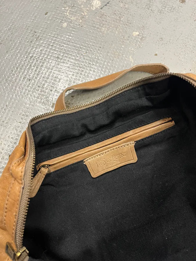 AW2008 Yves Saint Laurent Muse Tan Brown Leather Handle Bag gaXdYRT 8