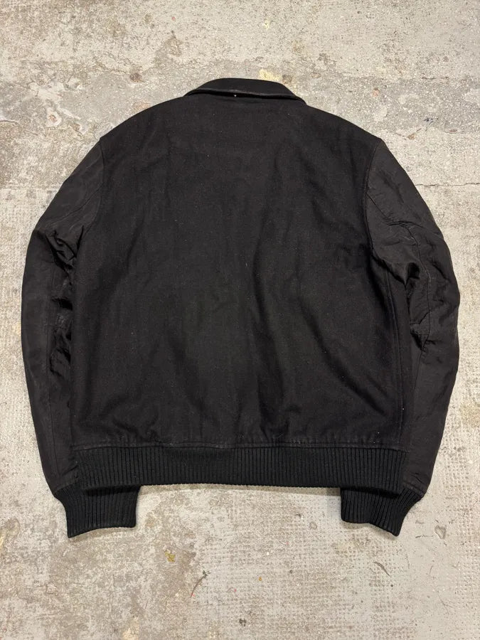 AW2009 Acne Studios Black Multi Zips Hybrid Nylon Wool Jacket mzjbWtz 5