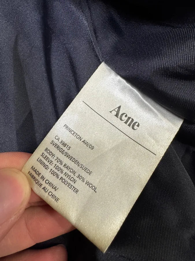 AW2009 Acne Studios Black Multi Zips Hybrid Nylon Wool Jacket mzjbWtz 9