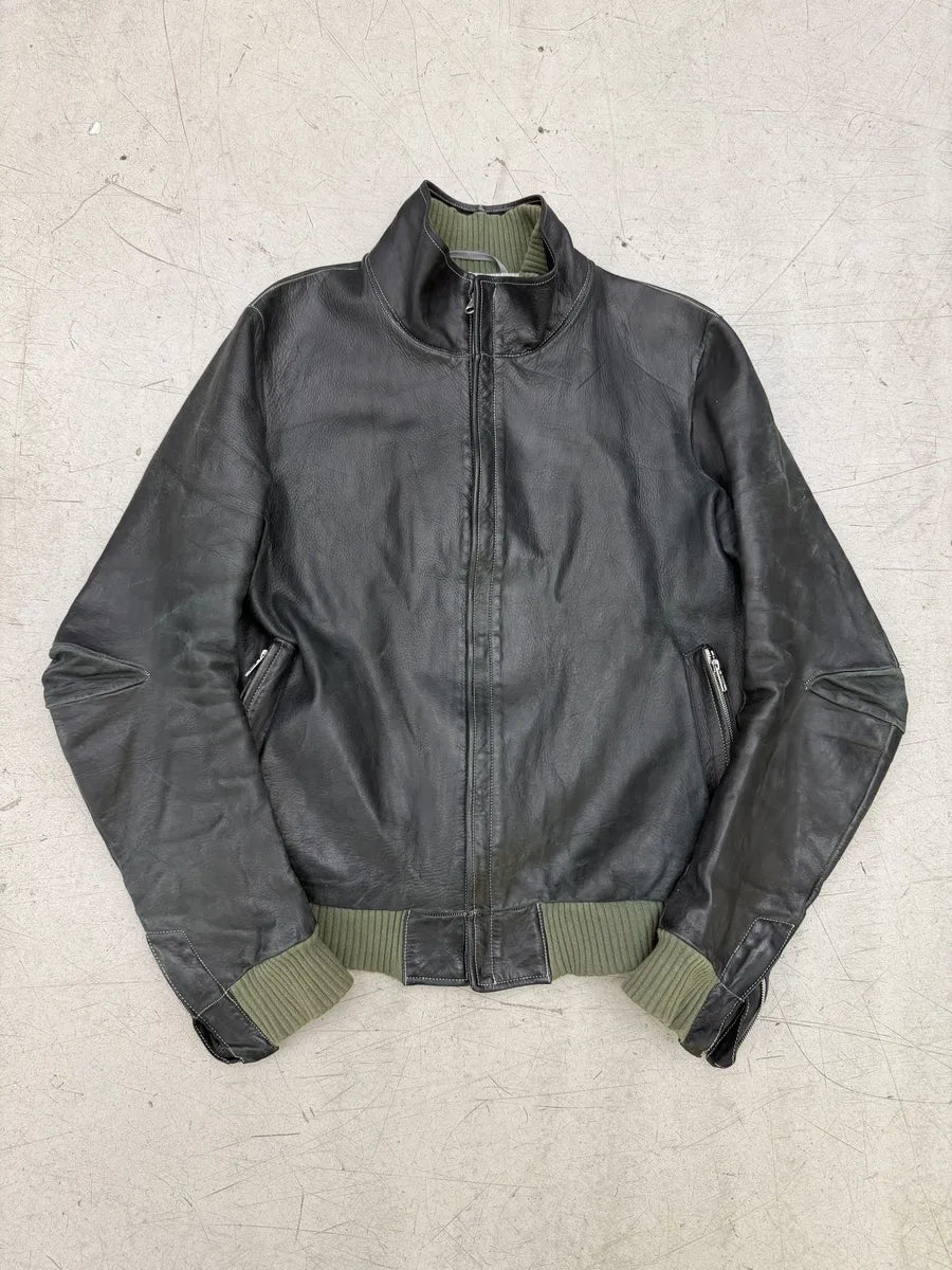AW2009 Carol Christian Poell Black Kangaroo Leather Jacket NGRldFg 0