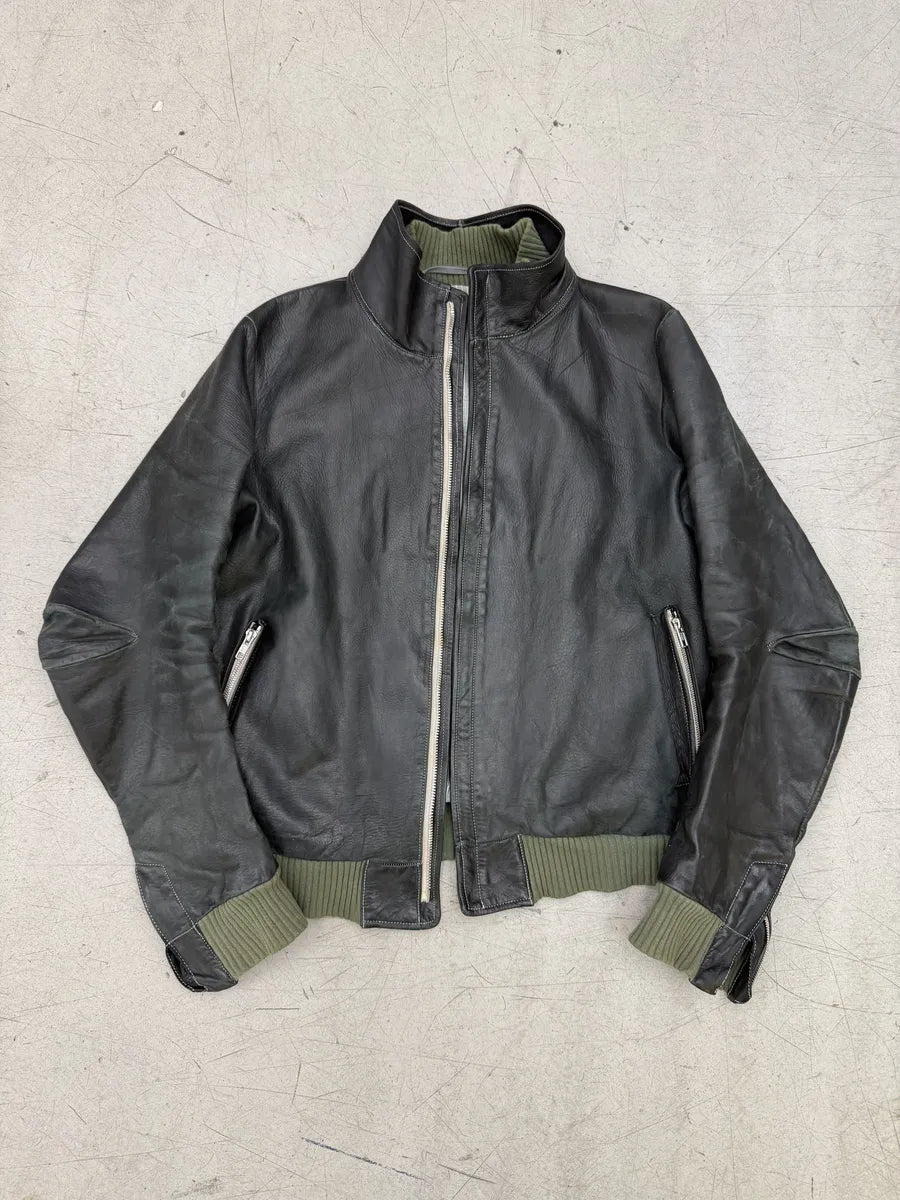 AW2009 Carol Christian Poell Black Kangaroo Leather Jacket NGRldFg 6