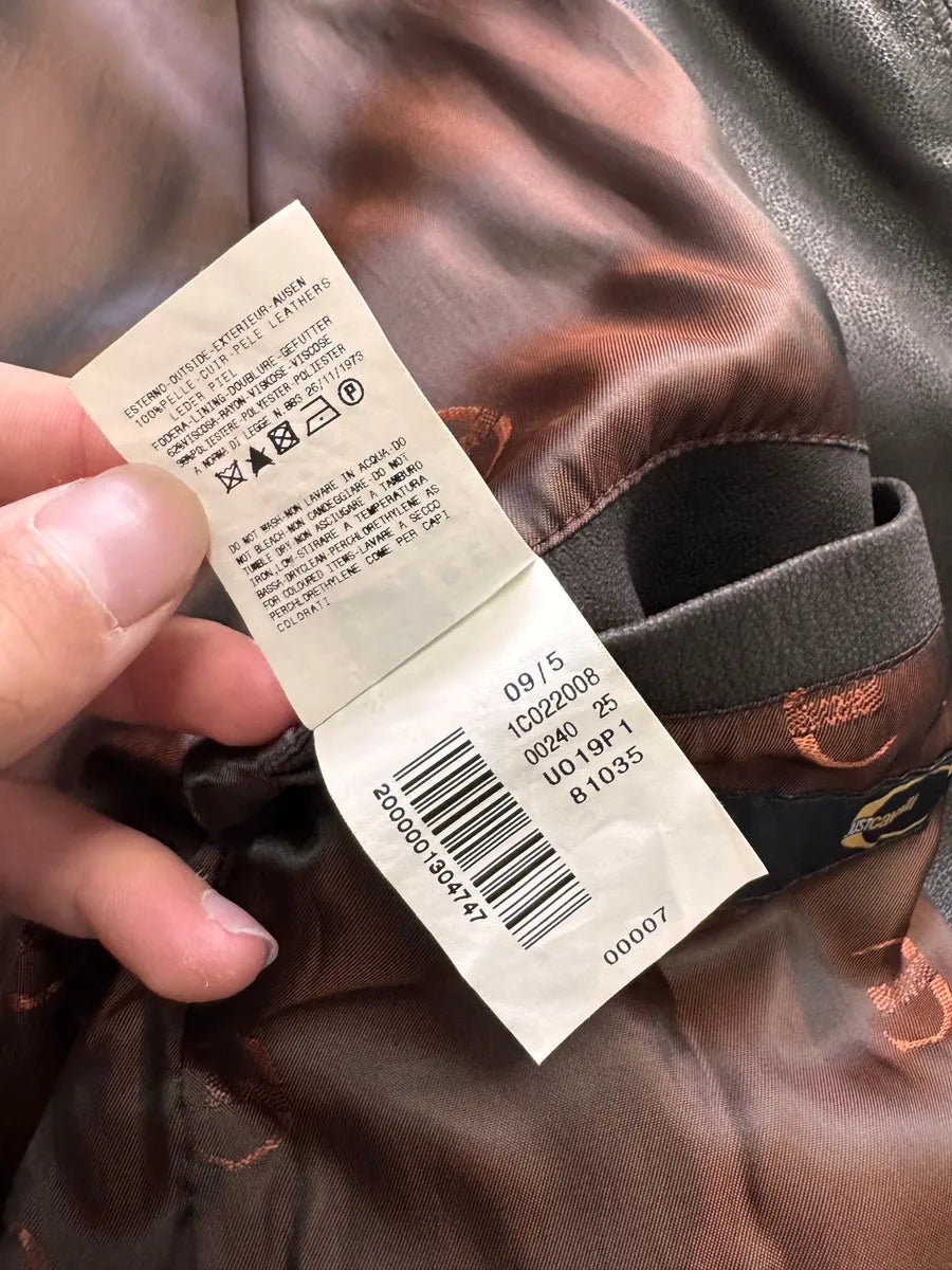 AW2009 Cavalli Hunter Brown Leather Jacket sRiSRqf 6