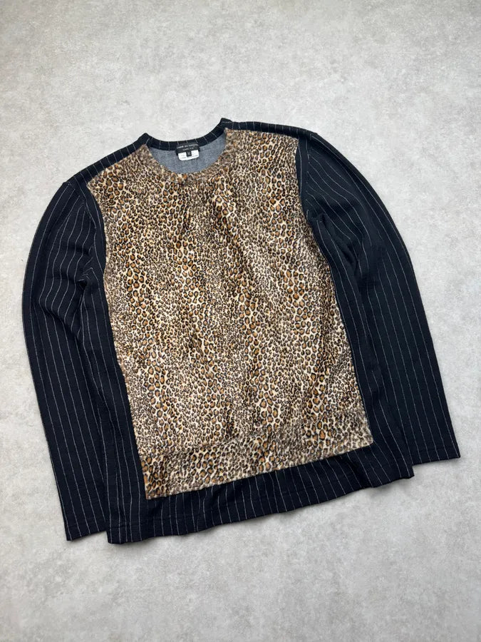 AW2009 Comme des Garçons Homme Plus Leopard Faux Fur Sweater xdSSbjS 3