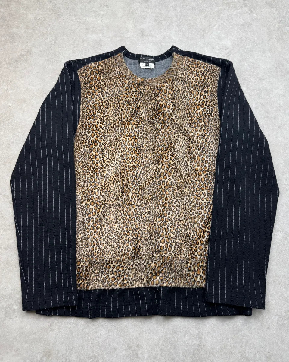 AW2009 Comme des Garçons Homme Plus Leopard Faux Fur Sweater xdSSbjS 0