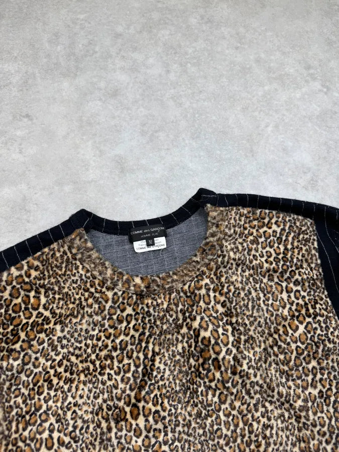 AW2009 Comme des Garçons Homme Plus Leopard Faux Fur Sweater xdSSbjS 4