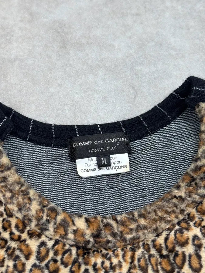 AW2009 Comme des Garçons Homme Plus Leopard Faux Fur Sweater xdSSbjS 7