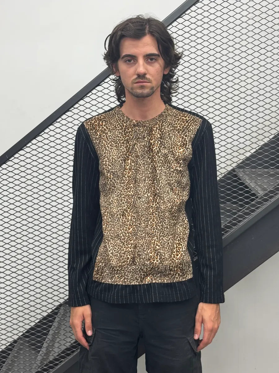 AW2009 Comme des Garçons Homme Plus Leopard Faux Fur Sweater xdSSbjS 1