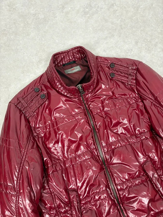 AW2009 Daniele Alessandrini Bordeaux British Puffer Jacket WslzyFk 4