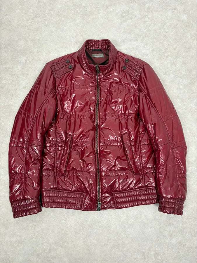 AW2009 Daniele Alessandrini Bordeaux British Puffer Jacket WslzyFk 2