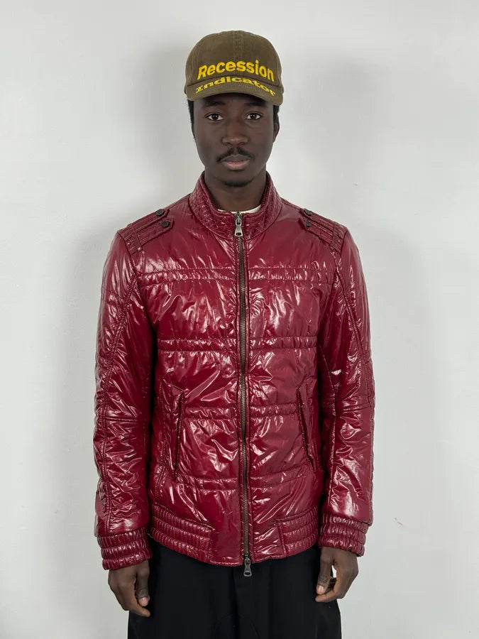 AW2009 Daniele Alessandrini Bordeaux British Puffer Jacket WslzyFk 0