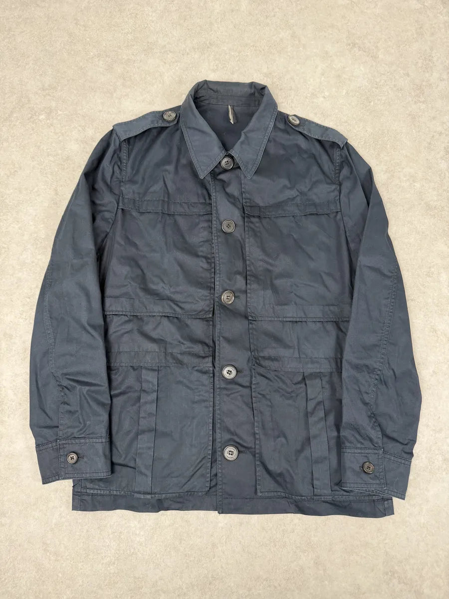 AW2009 Dior Saharienne Navy Buttoned Jacket by Kris Van Assche hzGGPtr 0