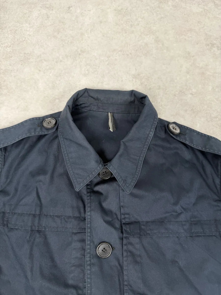 AW2009 Dior Saharienne Navy Buttoned Jacket by Kris Van Assche hzGGPtr 11