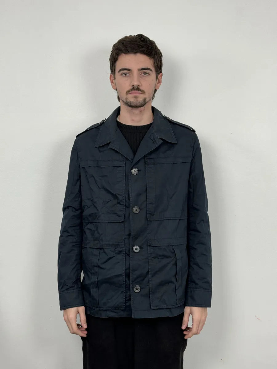 AW2009 Dior Saharienne Navy Buttoned Jacket by Kris Van Assche hzGGPtr 2