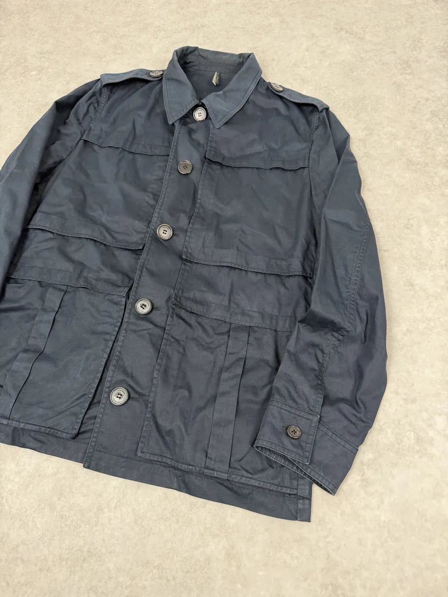AW2009 Dior Saharienne Navy Buttoned Jacket by Kris Van Assche hzGGPtr 4