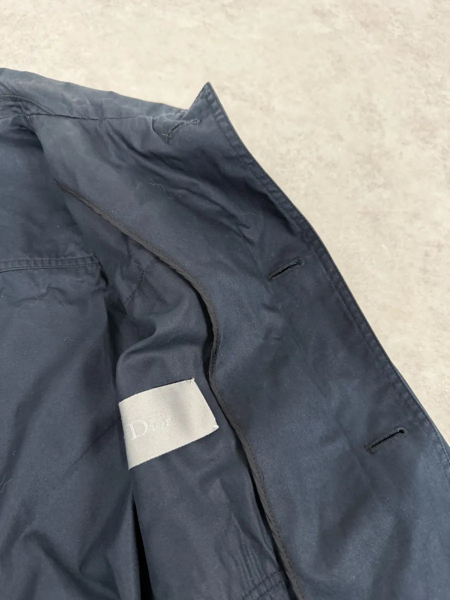 AW2009 Dior Saharienne Navy Buttoned Classy Jacket hzGGPtr 9