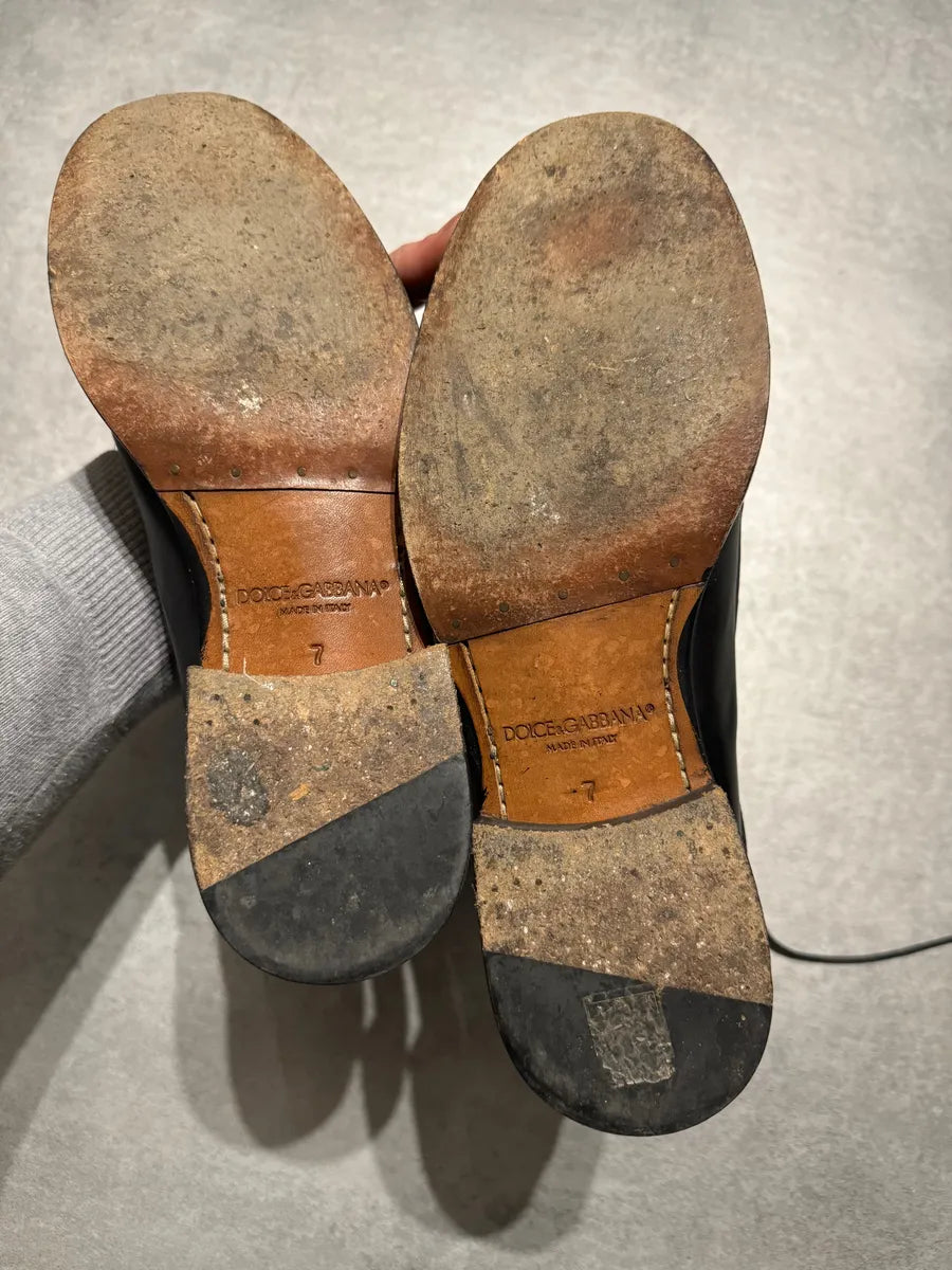 AW2009 Dolce & Gabbana Black High Combat Naval Boots GqqWARG 4