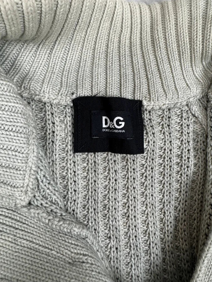 AW2009 Dolce & Gabbana Grey Buttoned Sweater Ypefthq 6