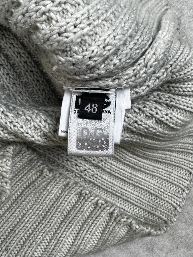 AW2009 Dolce & Gabbana Grey Buttoned Sweater Ypefthq 7