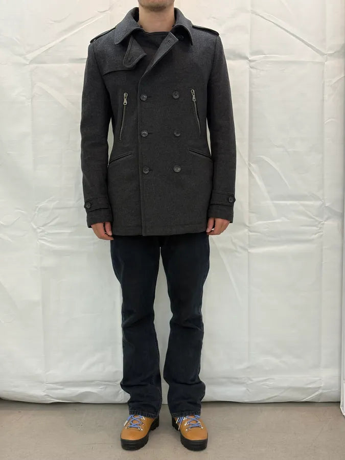 AW2009 Dolce & Gabbana Grey Classy Wool Caban Jacket ixrjaPF 1