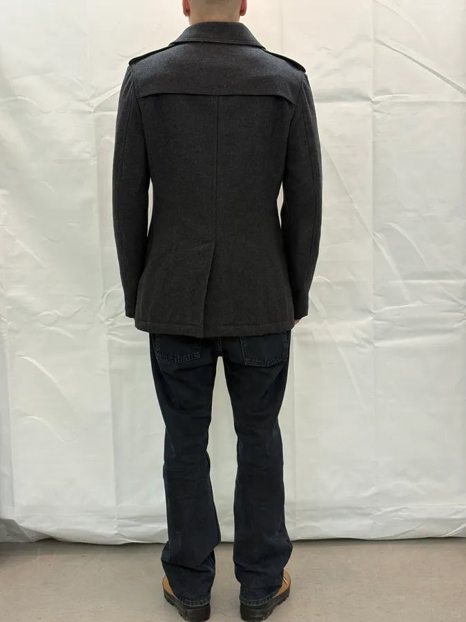 AW2009 Dolce & Gabbana Grey Classy Wool Caban Jacket ixrjaPF 2