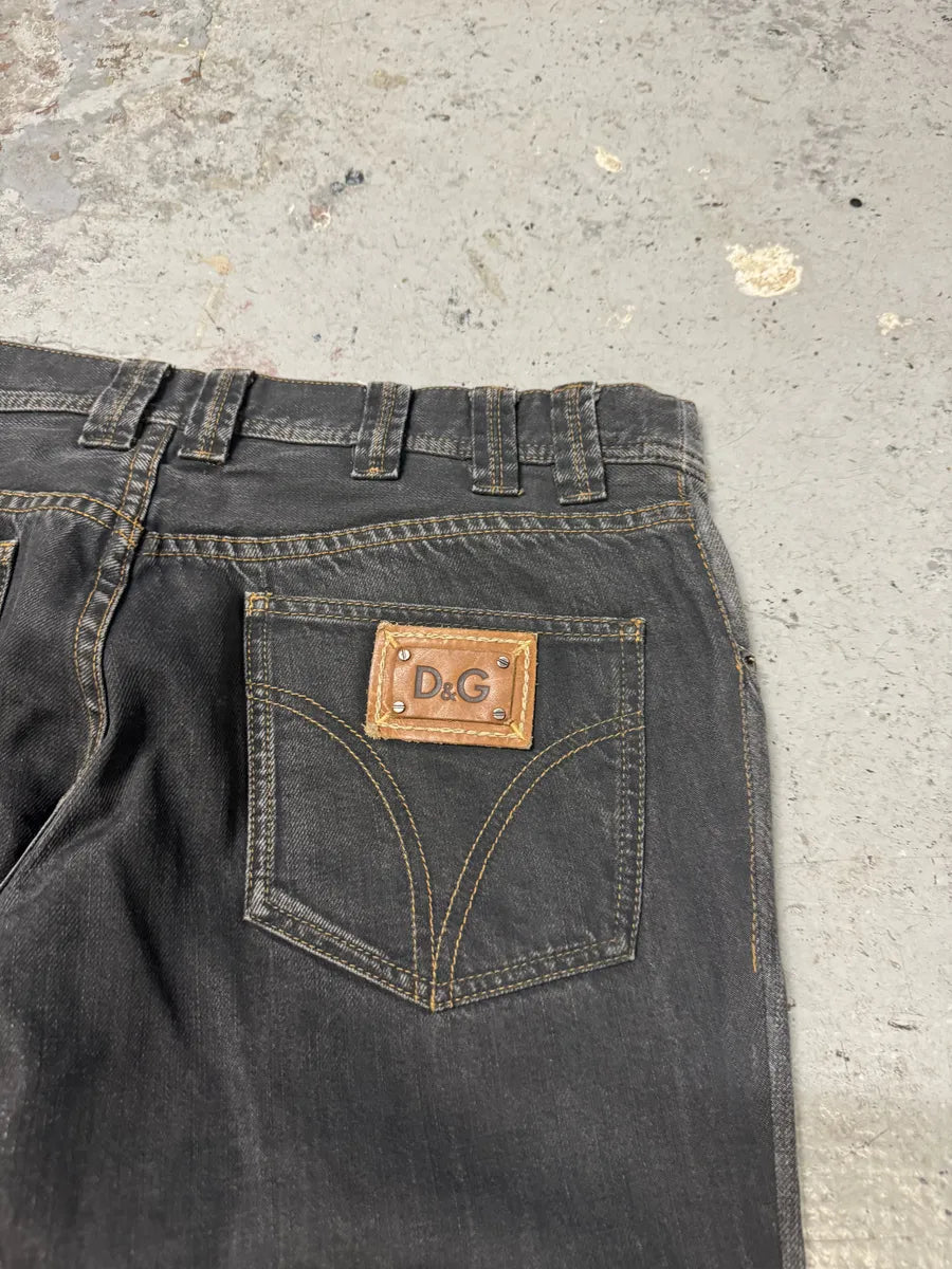 AW2009 Dolce & Gabbana Grey Faded Denim Jeans NnILiow 4