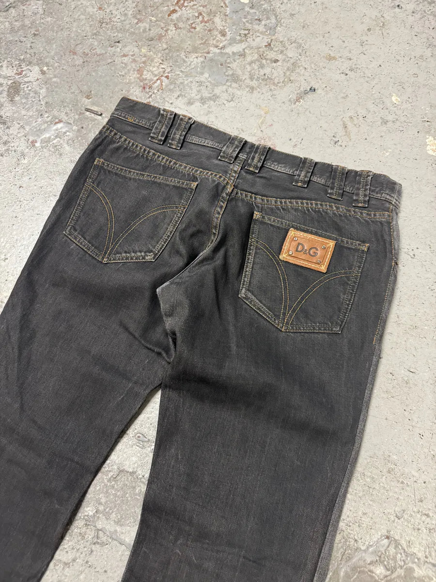 AW2009 Dolce & Gabbana Grey Faded Denim Jeans NnILiow 5