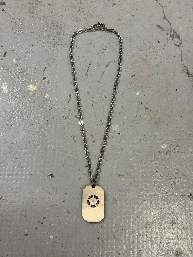 AW2009 Dolce & Gabbana Military Star Grey Dog Tag Necklace RDRpGZE 3