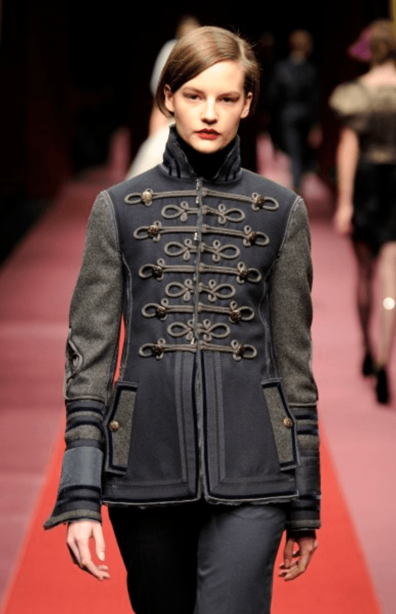AW2009 Dolce & Gabbana Napoleon Officer Navy Wool Jacket mupGufe 1