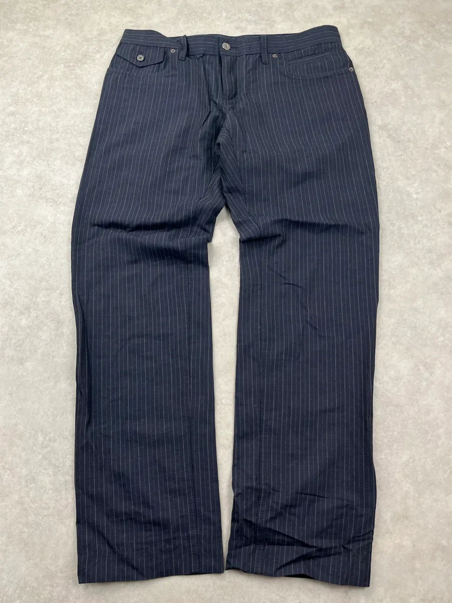 AW2009 Dolce & Gabbana Navy Striped Pants PtRzzjd 4