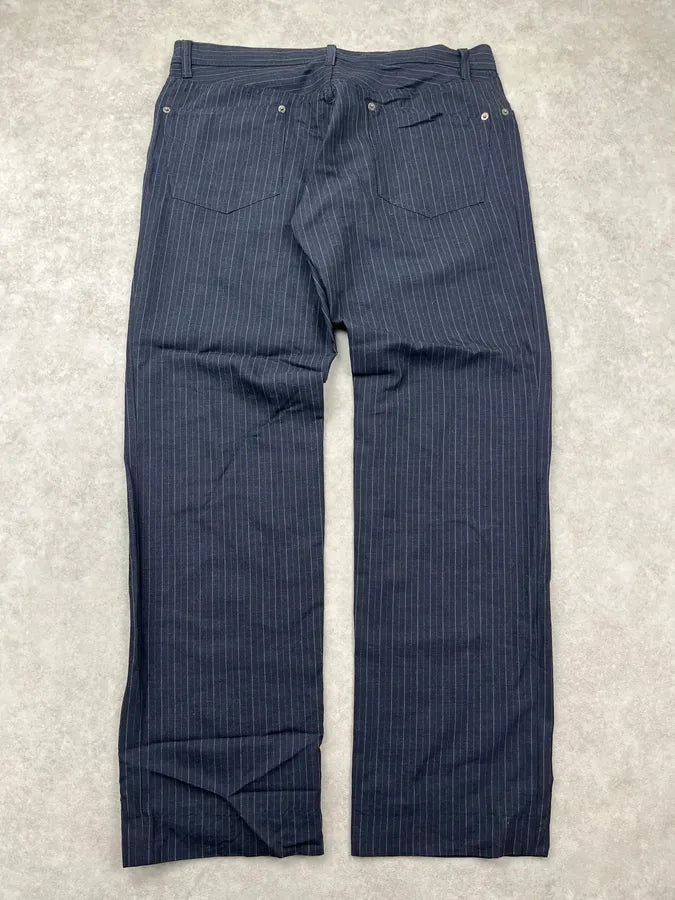 AW2009 Dolce & Gabbana Navy Striped Pants PtRzzjd 5
