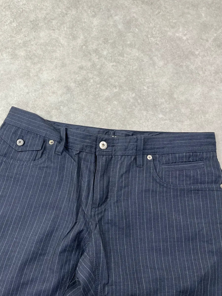 AW2009 Dolce & Gabbana Navy Striped Pants PtRzzjd 6