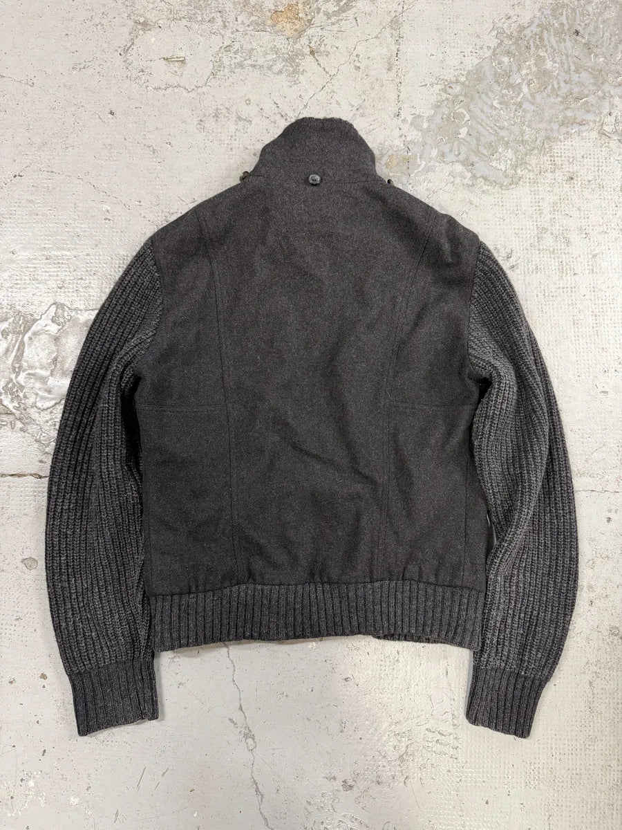 AW2009 Dolce & Gabbana Two Tone Grey Wool Jacket BDqaGUp 7