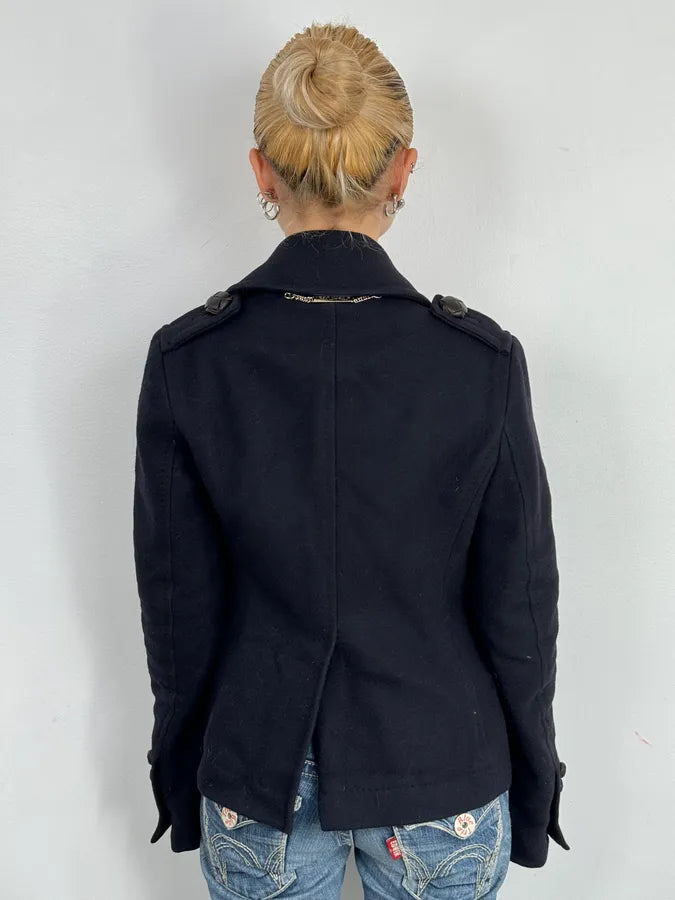 AW2009 Dsquared2 Dark Classy Caban Wool Coat gPorPpZ 2