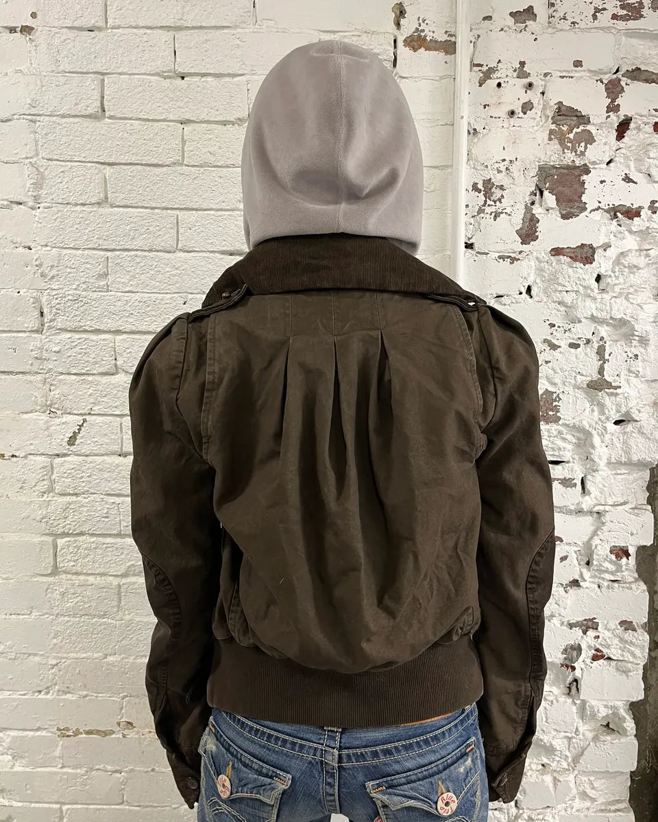 AW2009 Dsquared2 Brown Multi Pockets Cargo Bomber Jacket uQpwzbM 2