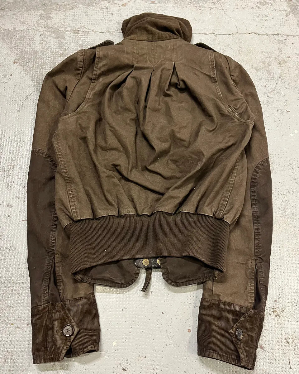 AW2009 Dsquared2 Brown Multi Pockets Cargo Bomber Jacket uQpwzbM 7