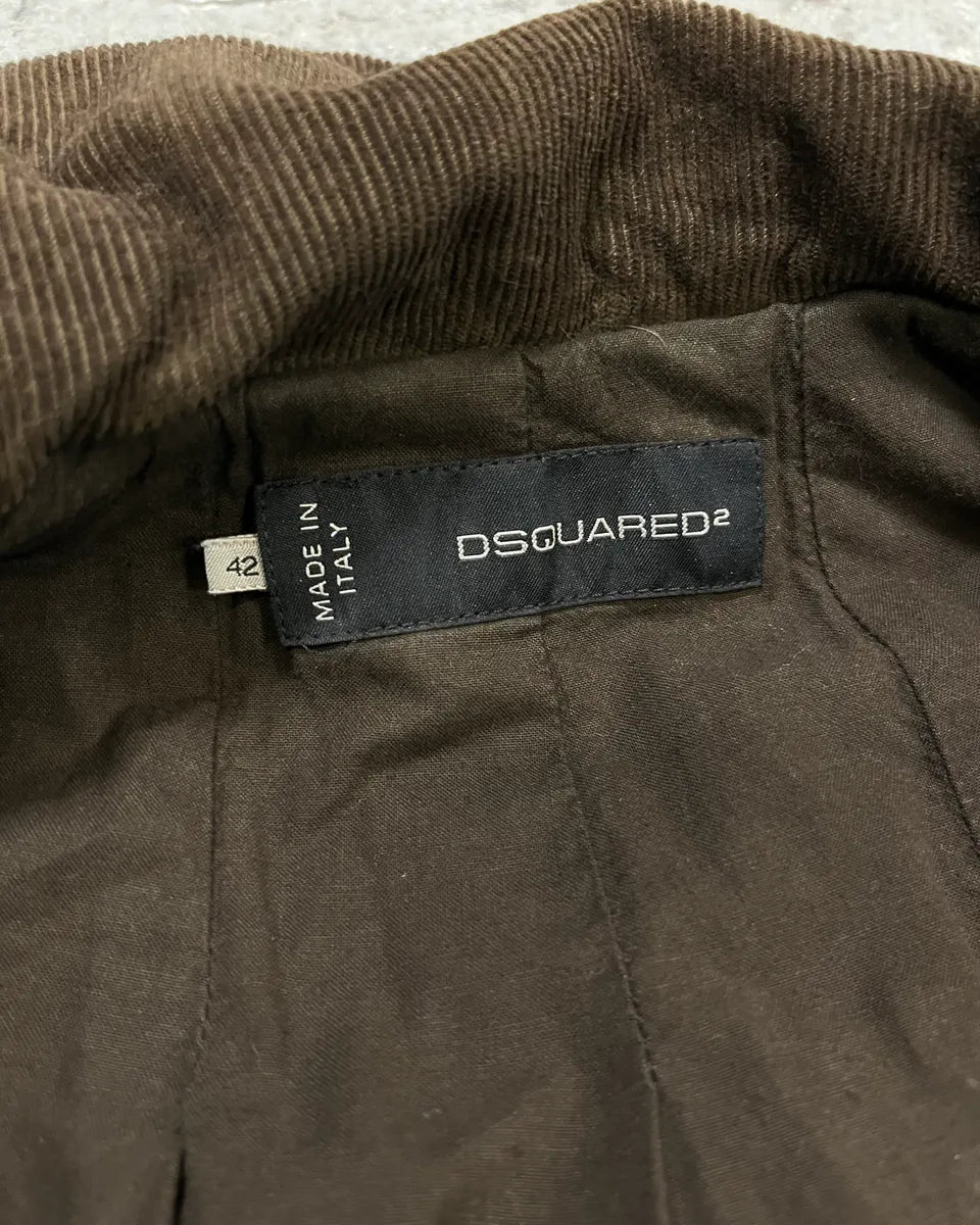 AW2009 Dsquared2 Brown Multi Pockets Cargo Bomber Jacket uQpwzbM 9