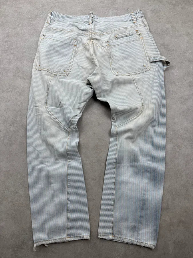 AW2009 Dsquared2 Light Blue Denim Striped Jeans fqaIwys 2