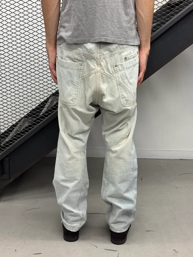 AW2009 Dsquared2 Light Blue Denim Striped Jeans fqaIwys 4