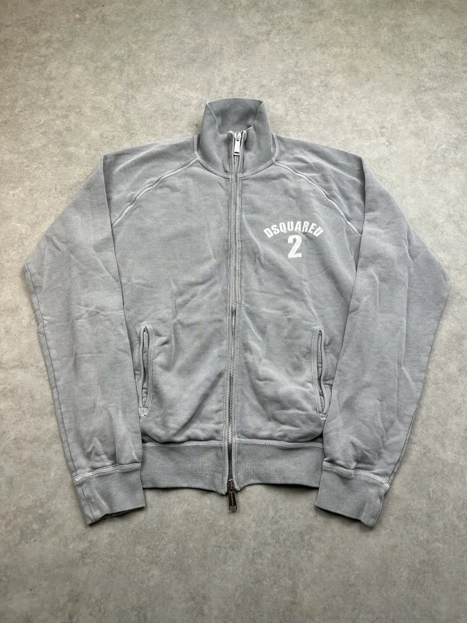 AW2009 Dsquared2 Zip-Up Grey Sweater aYkvExt 0